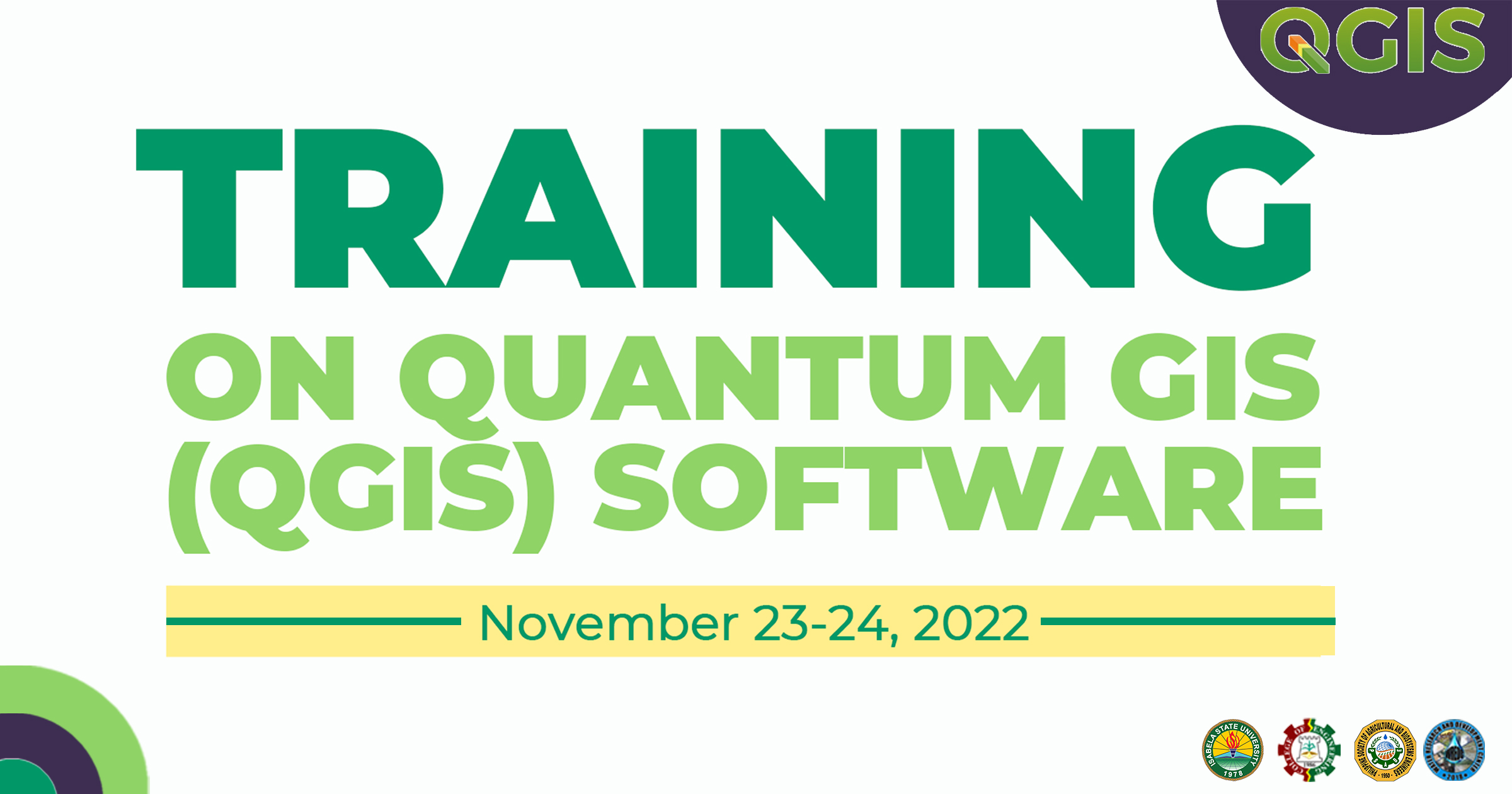 ISU-SWIM P1, PSABE-CVRC and COE-ISU, conducts 2 Day Training on Quantum GIS Software with CPD Units